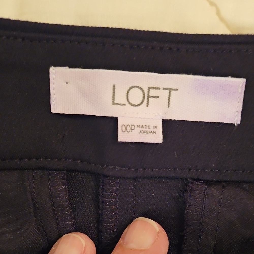 LOFT Black- The Sutton Skinny Style Dress Pants - Picture 5 of 10
